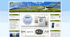 Desktop Screenshot of greentronic.de